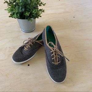 Keds Champion Forest Green Wool Shoes